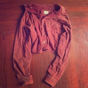 Vintage Cropped Flannel